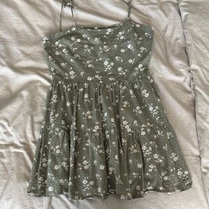 Altar'd State Olive Smocked Dress